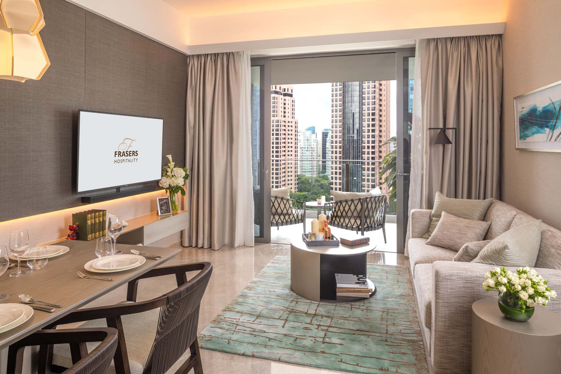 Two Bedroom Deluxe Terrace at Fraser Residence Orchard Singapore