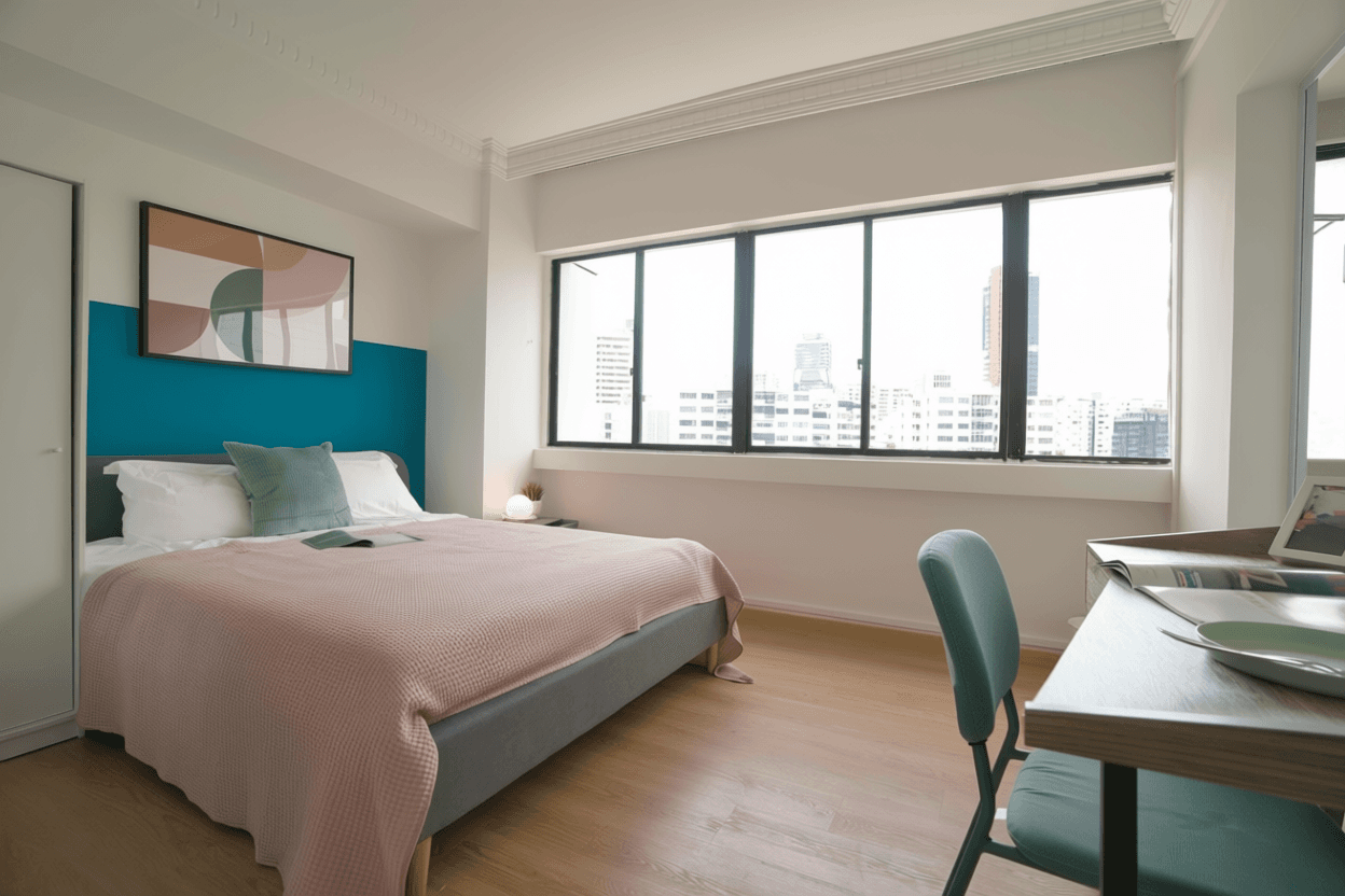 Jr. Master Ensuite Room at Lucky Plaza Apartment