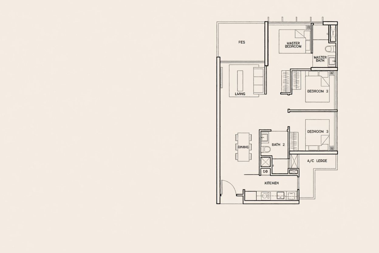 Tre Residences in D14, Singapore - Photo 2