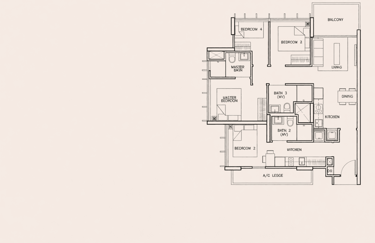 Tre Residences in D14, Singapore - Photo 5